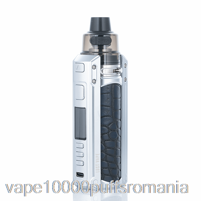 Vape Romania Lost Vape Ursa Quest 100w Pod Mod Kit Inoxidabil / Piele De Crocodil